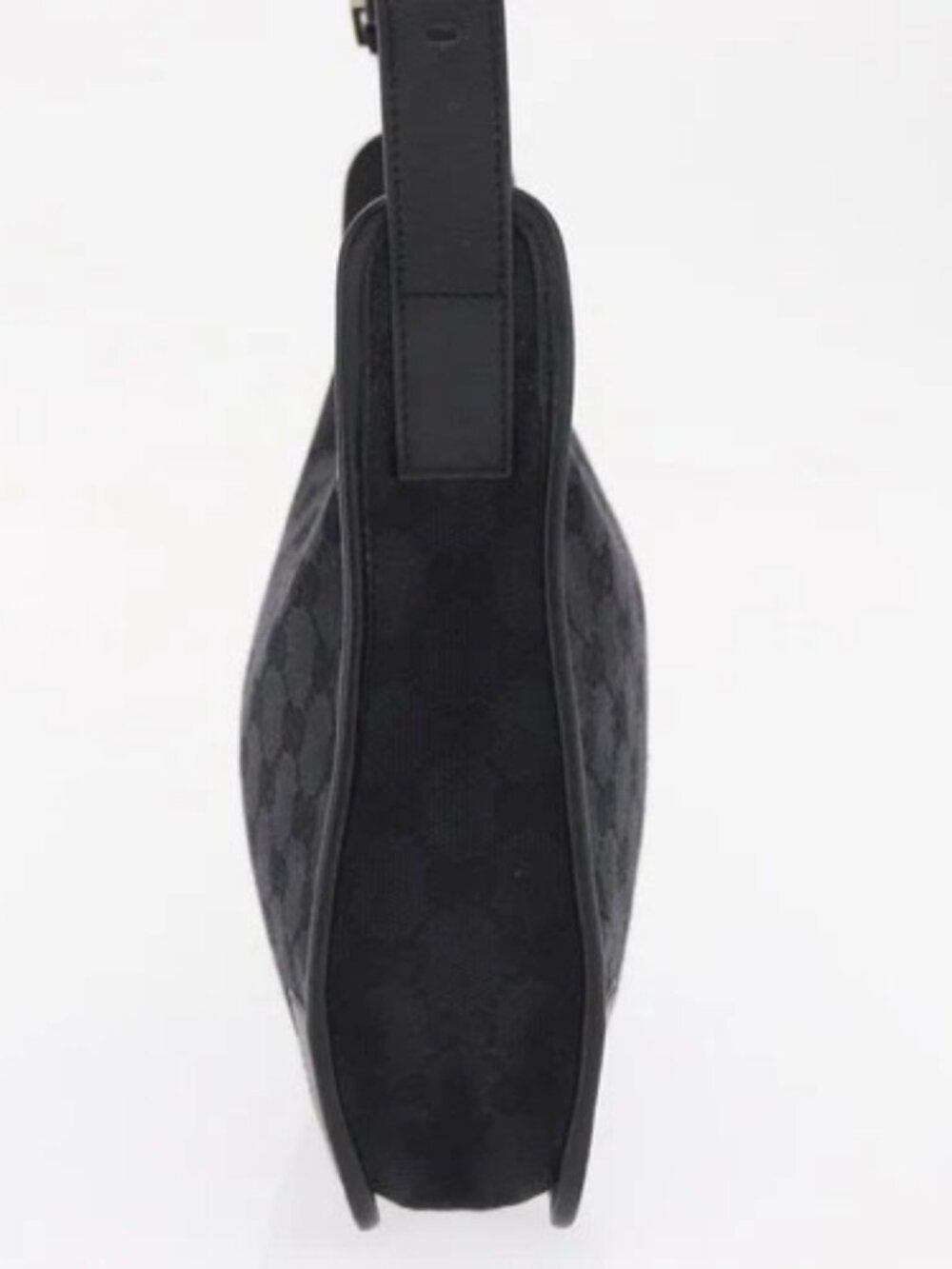 GUCCI GG Canvas Shoulder Bag Black Silver 001 - Picture 4 of 16